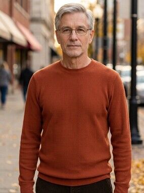 Cozy Rust Orange Sweater
